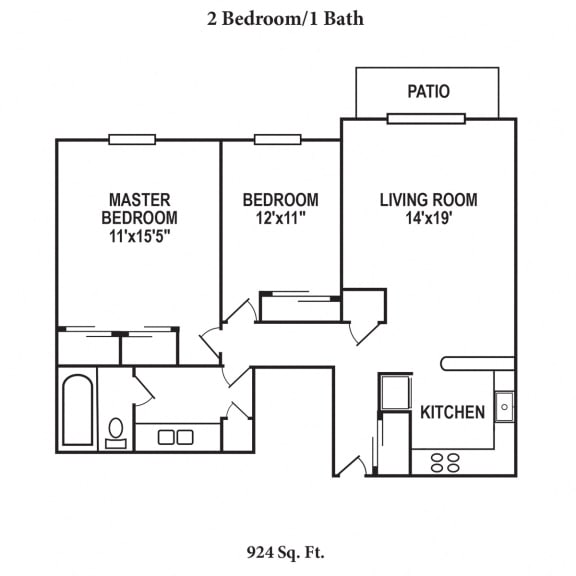 1 & 2-Bedroom Apartments in Kettering, OH | The Wynds